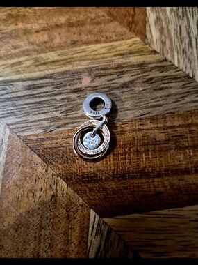Pandora Rose Gold & Silver 'Always Together' Interlocking Dangle Charm